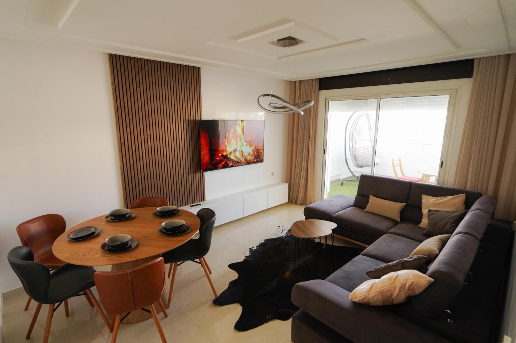 Appartement With Terasse 5 Min To Tanger Marina-Free Parking Exterior photo